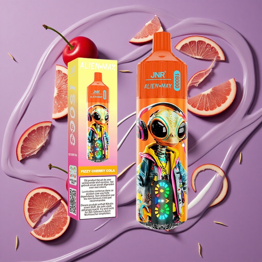 JNR Alien Max 18000 Puffs Dubbele Mesh & 20 Smaakjes Fizzy Kers Cola