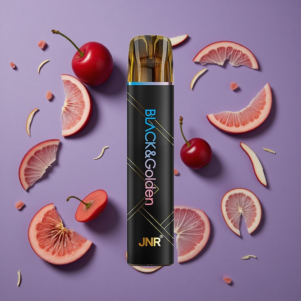 JNR Black&Golden 600+200 Puffs Blauwe Framboos Kers Wegwerp Vape