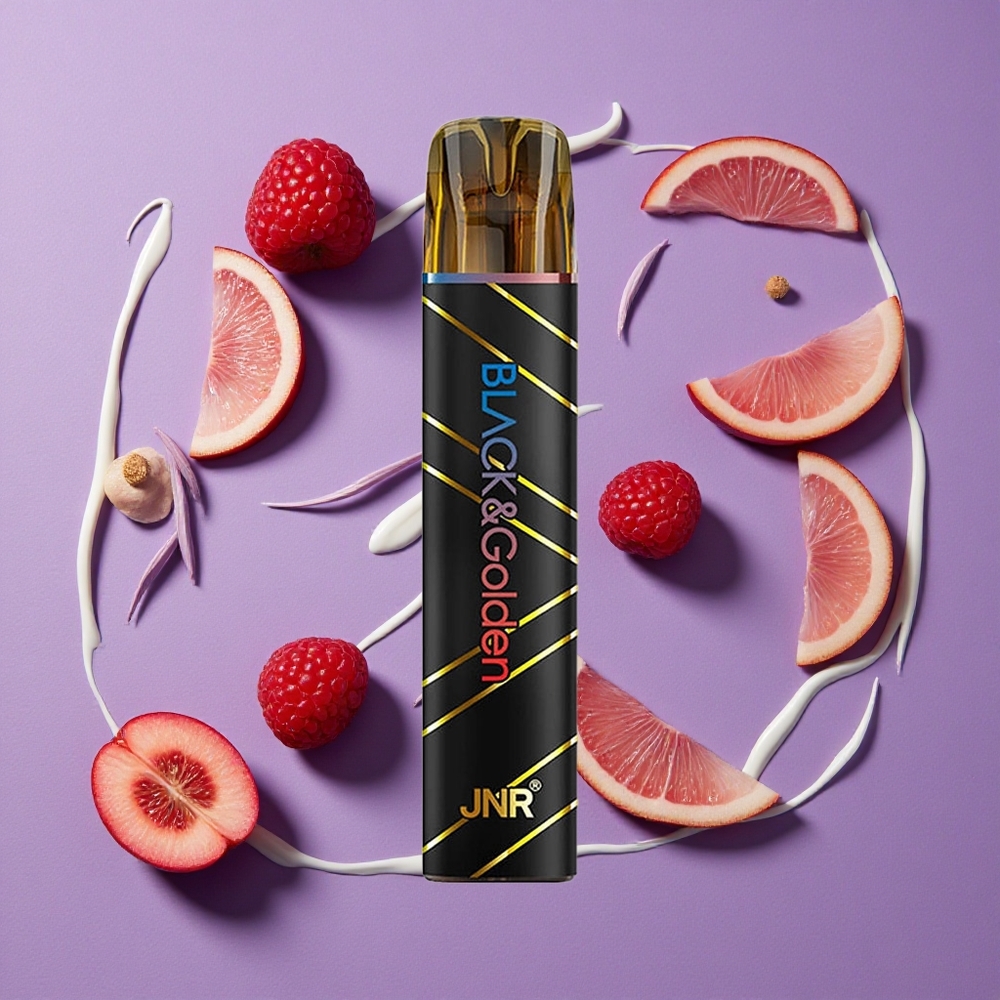 JNR Black&Golden 600+200 Puffs Bosbes Zure Framboos Wegwerp Vape 550mAh 2ml