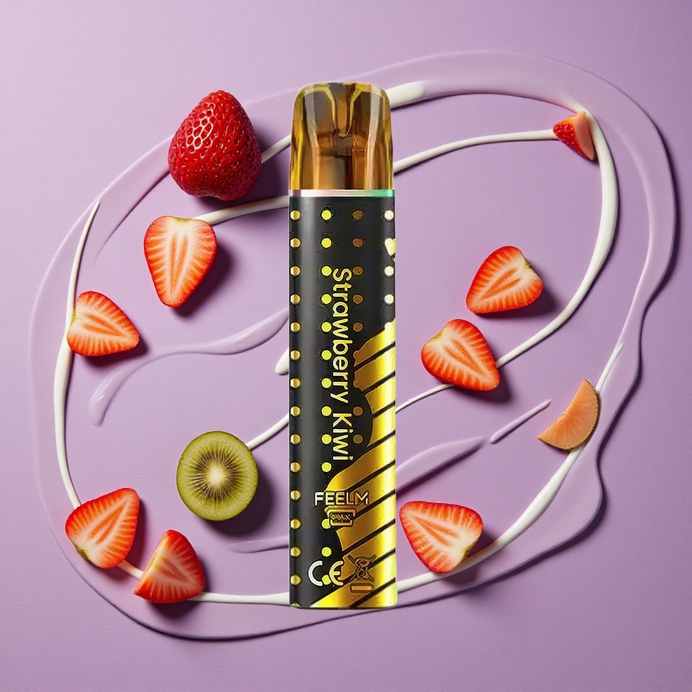 JNR Black&Golden 600+200 Puffs Wegwerp Vape Aardbei Kiwi TPD Gecertificeerd