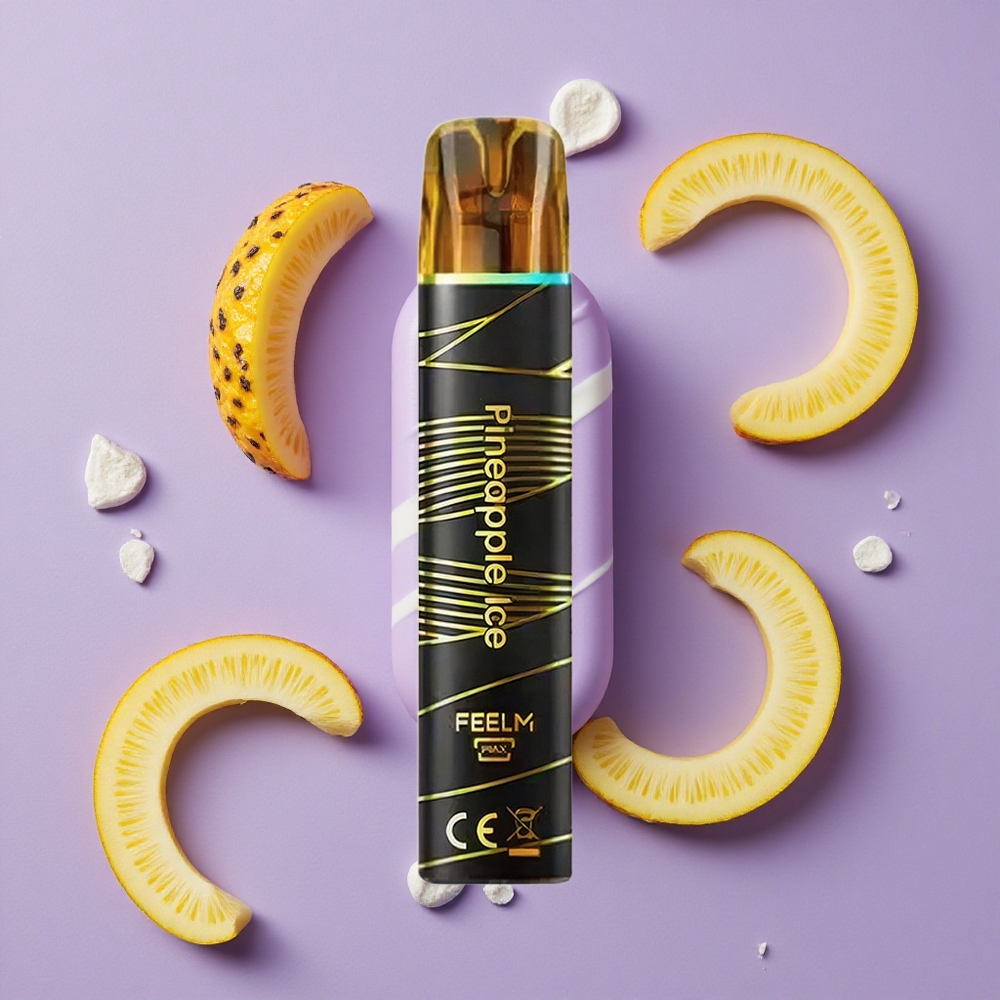 JNR Black&Golden 600+200 Puffs Wegwerp Vape Ananas IJs 550mAh 2ml