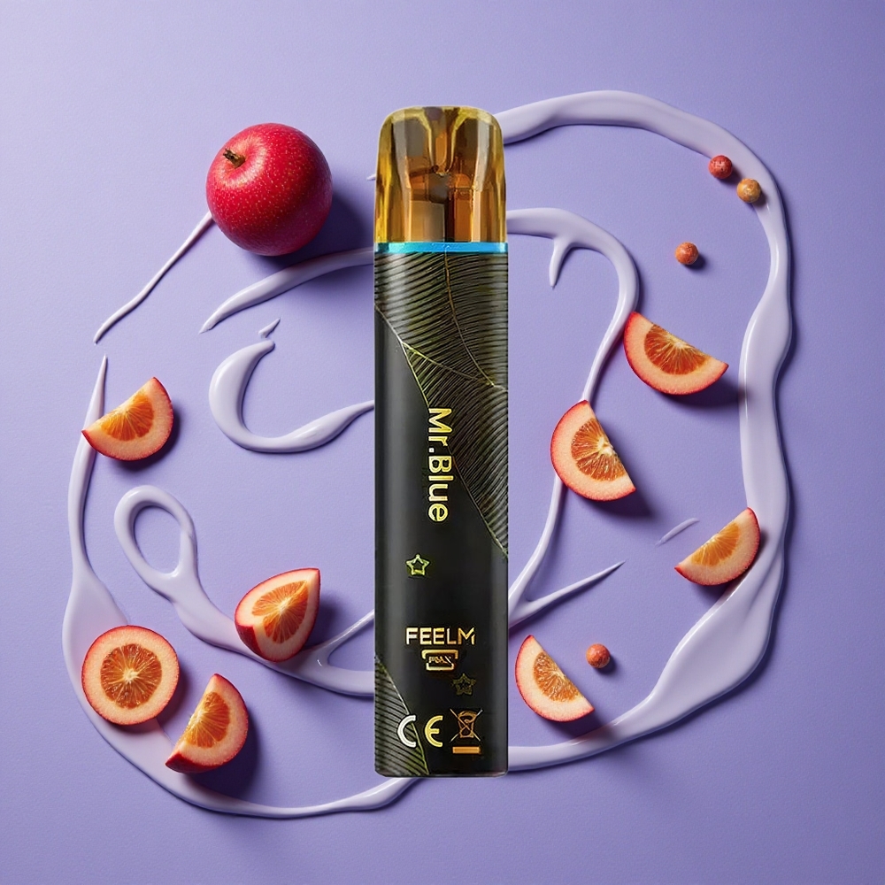 JNR Black&Golden 600+200 Puffs Wegwerp Vape Blauw