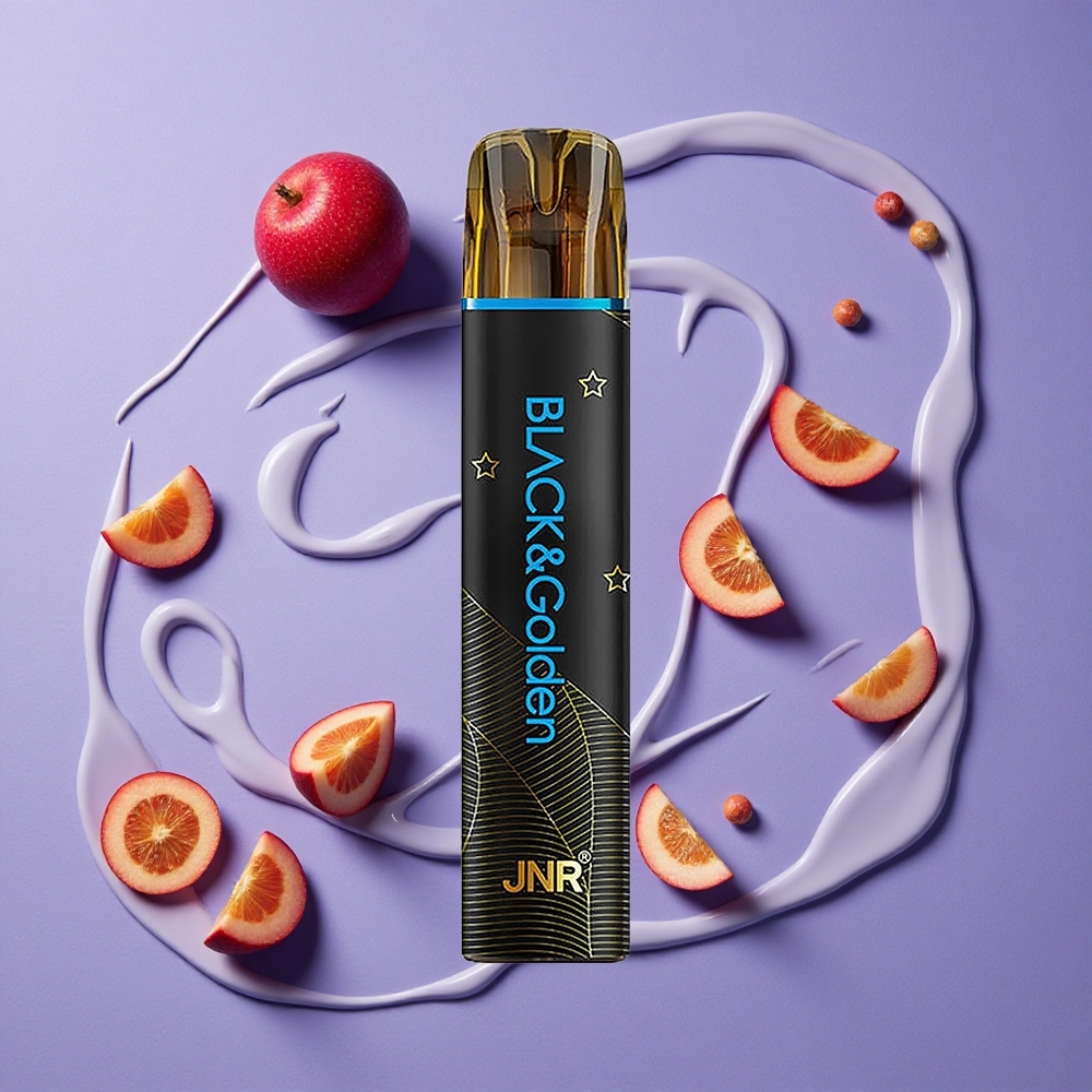 JNR Black&Golden 600+200 Puffs Wegwerp Vape Blauw