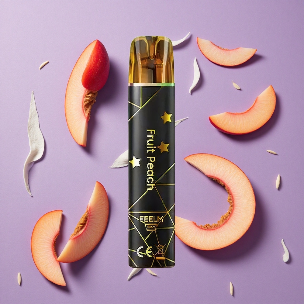 JNR Black&Golden 600+200 Puffs Wegwerp Vape Perzik