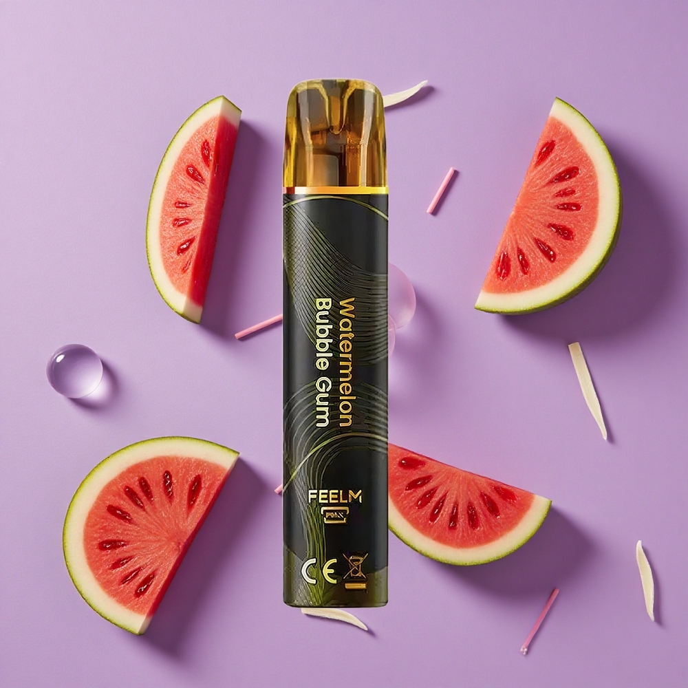 JNR Black&Golden 600+200 Puffs Wegwerp Vape Watermelon Kauwgom