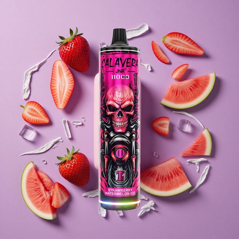JNR Calavera 11000 Puffs Aardbei Watermeloen IJs Type-C Oplaadpoort 850 mAh Batterij