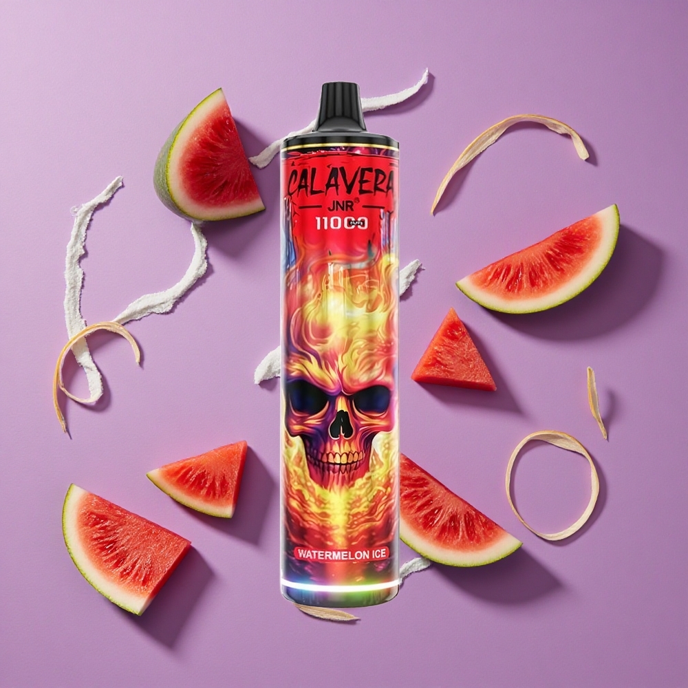 JNR Calavera 11000 Puffs Watermeloen IJs 850 mAh Battery 21ml E-Liquid