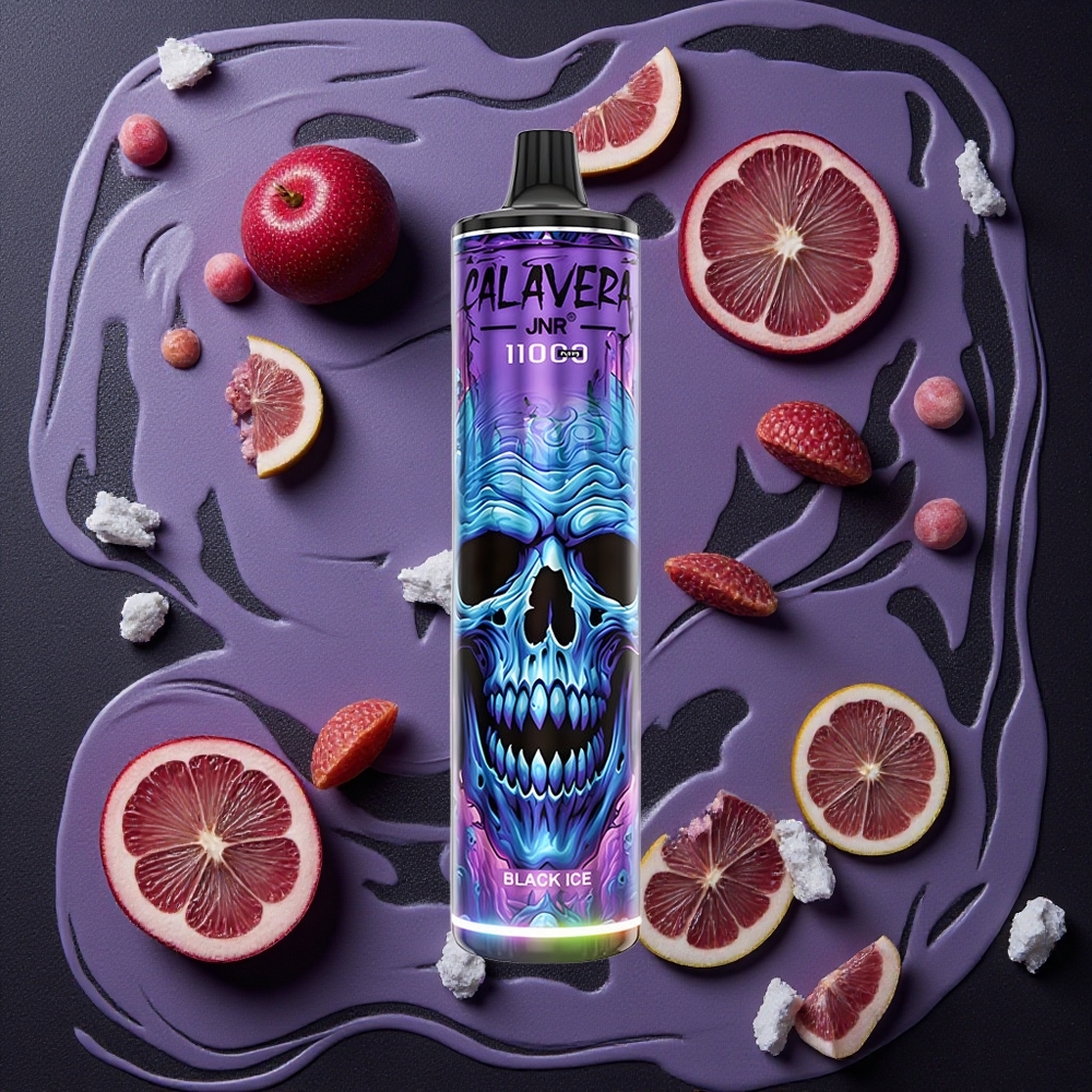JNR Calavera 11000 Puffs Zwart IJs met 850 mAh Batterij en 21ml Vloeistof