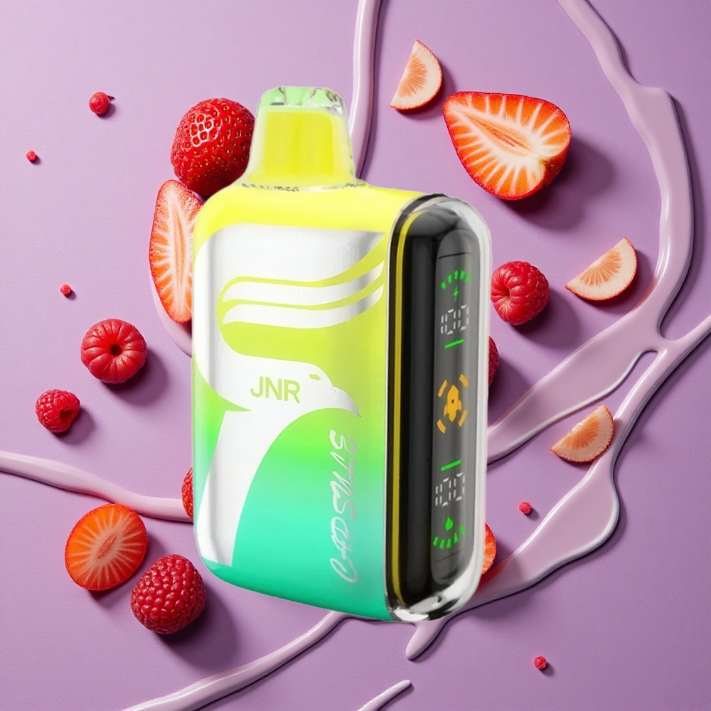 JNR Capsule 15000 Puffs Aardbei Framboos Kers 850mAh Dual Mesh Coil