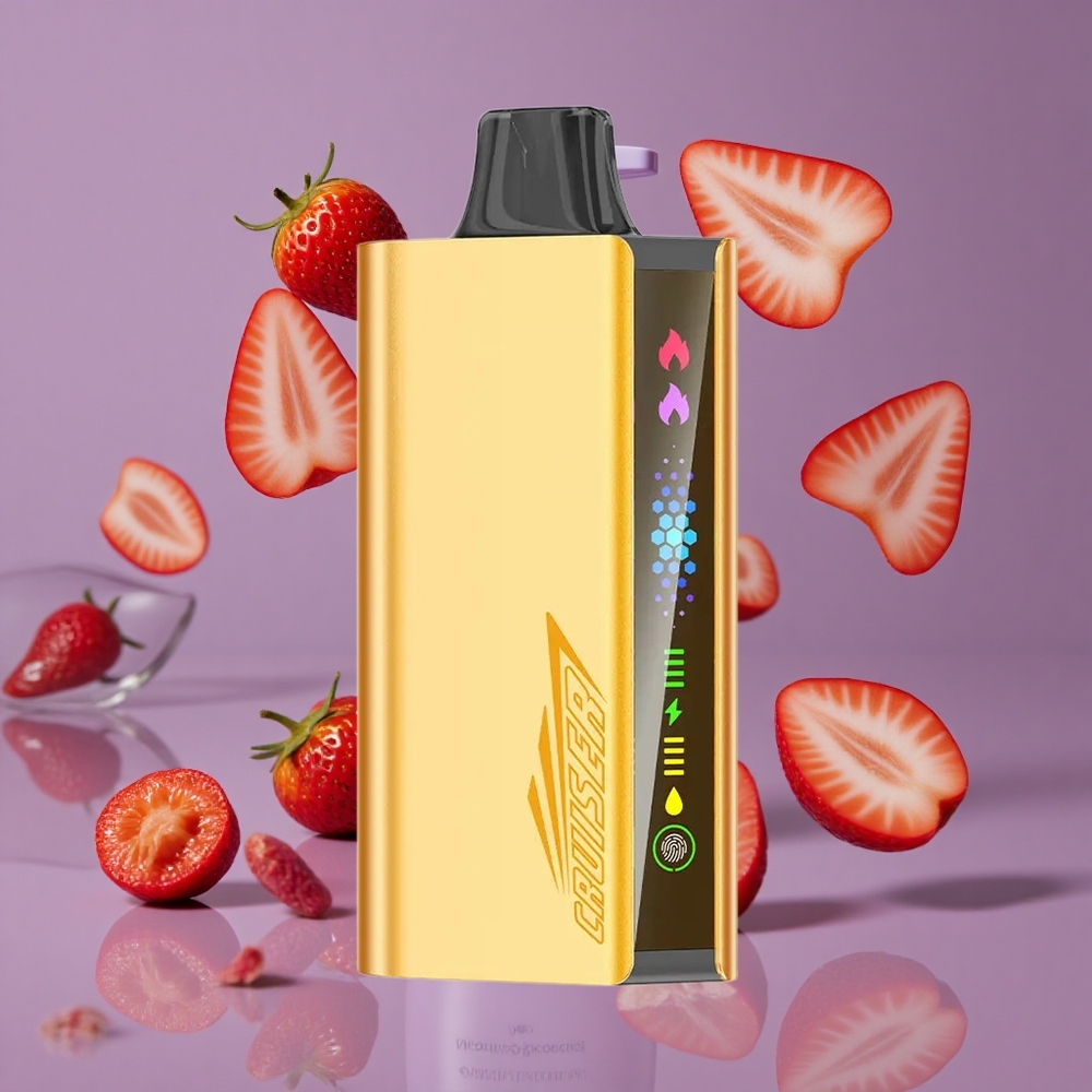 JNR Cruiser 12000 Puffs Geen-Opladen Wegwerp Vape Chupa Chups Aardbei Vol-Metaal Aluminium Body