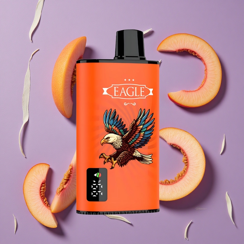JNR EAGLE Smart 23000 Puffs Juicy Peaches Wegwerp Vape Met Digitale Scherm En 25ml Vloeistofcapaciteit