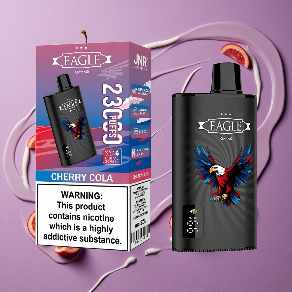 JNR EAGLE Smart 23000 Puffs Kersen Cola Digitaal Scherm 750mAh