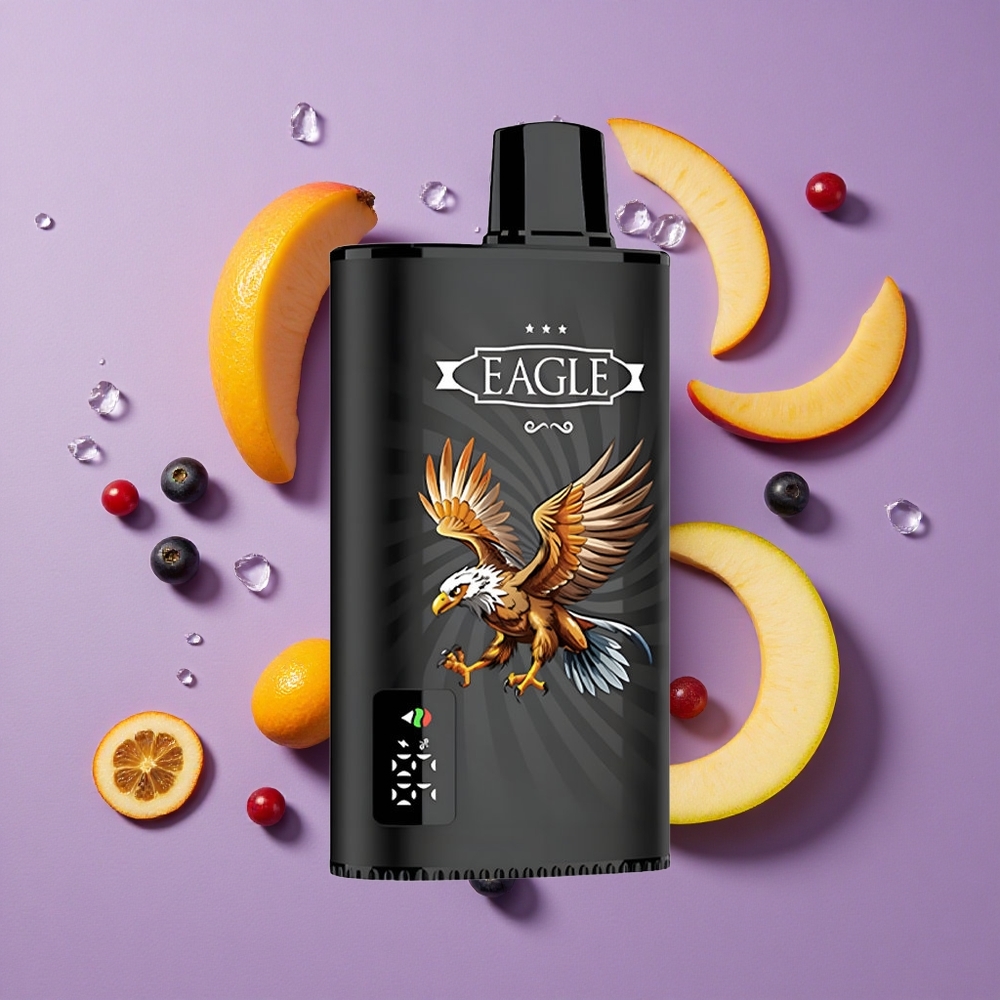JNR EAGLE Smart 23000 Puffs Zwarte Bes Mango IJs met Digitale Scherm en Aanpasbare Luchtstroom