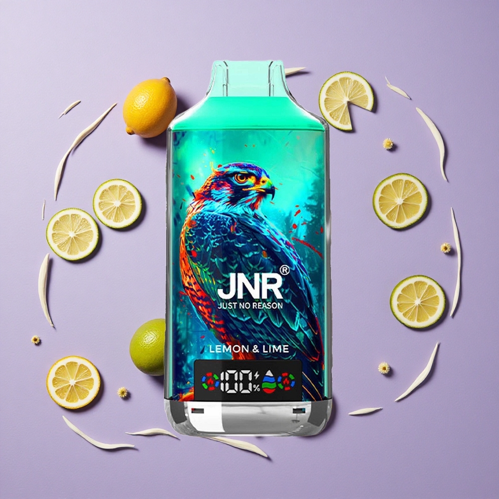JNR Falcon X 18000 Puffs Citroen Limoen Dual Mesh Coil & Digitale Display