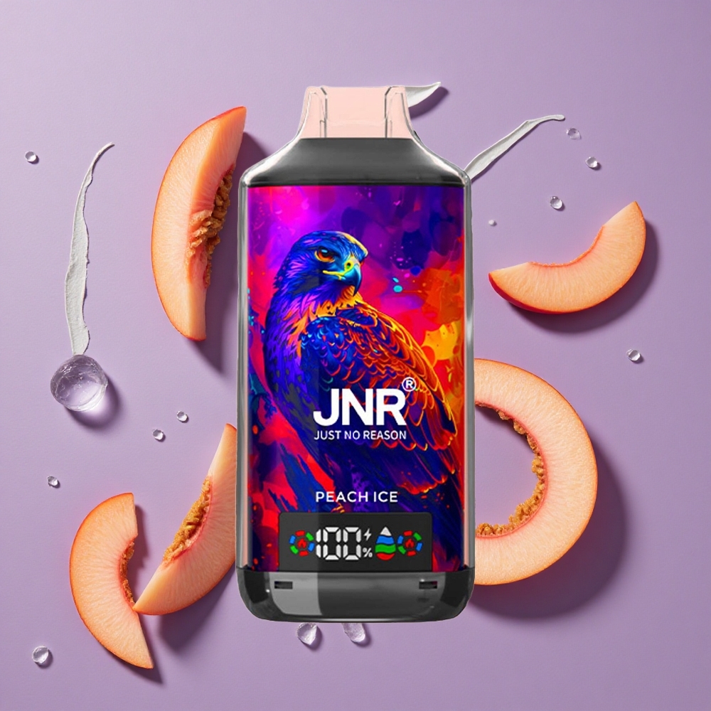 JNR Falcon X 18000 Puffs Perzik IJs 750mAh Digitale Display