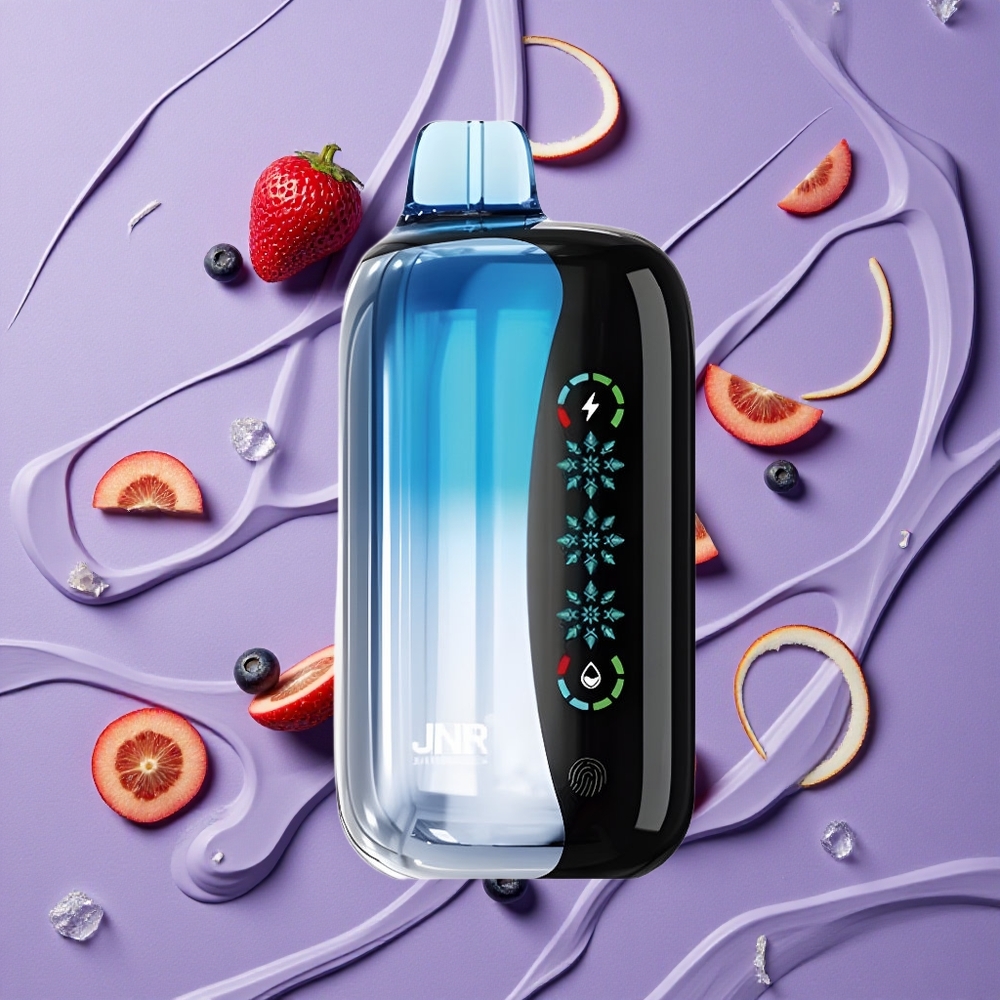 JNR Flex Ice 21000 Puffs Wegwerp Vape Bosbes IJs met Aanpasbare Luchtstroom en 26ml Vloeistof