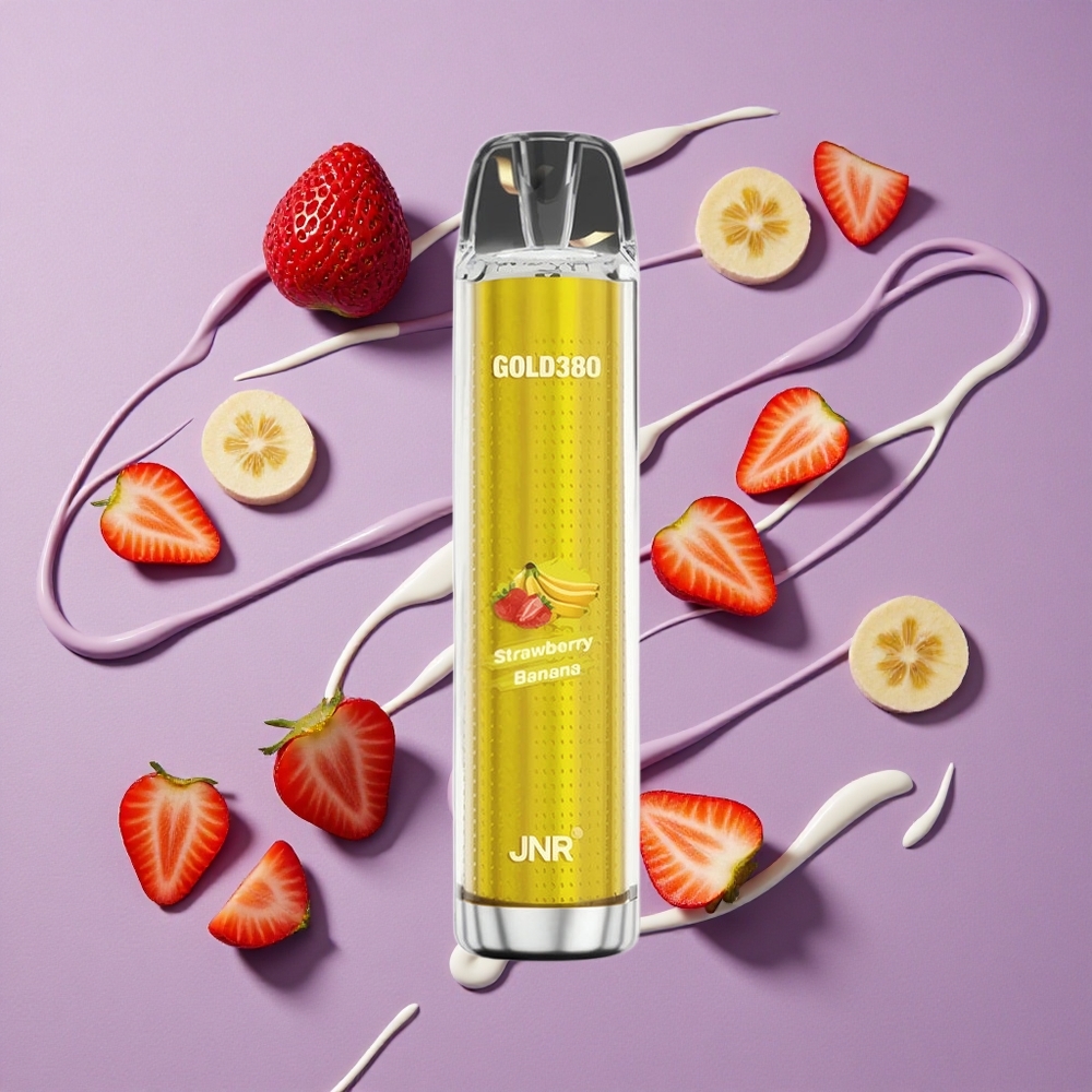 JNR Gold380 6000 Puffs Aardbei Banaan 1500mAh 13ml