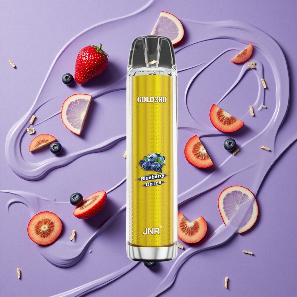 JNR Gold380 6000 Puffs Bosbes Op IJs 1500mAh 13ml