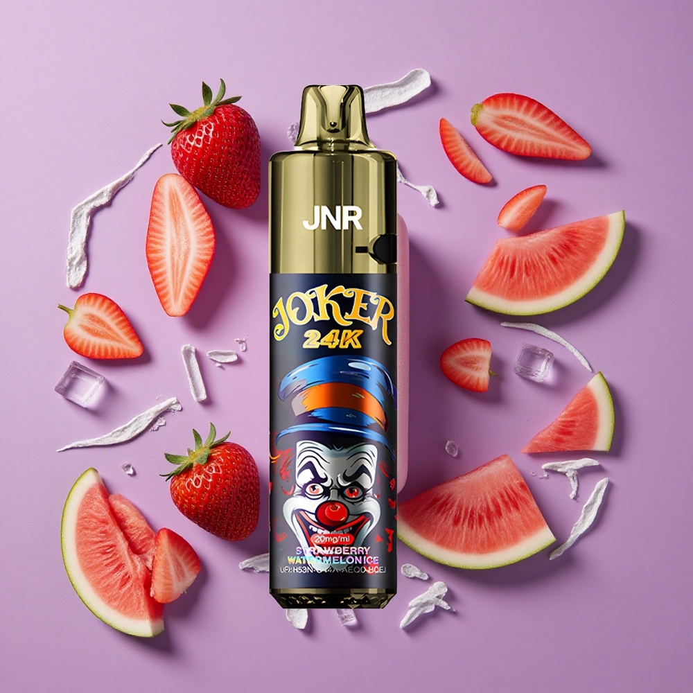 JNR Joker 24000 Puffs Aardbei Watermeloen Ijs 2% Nicotine 800mAh Batterij