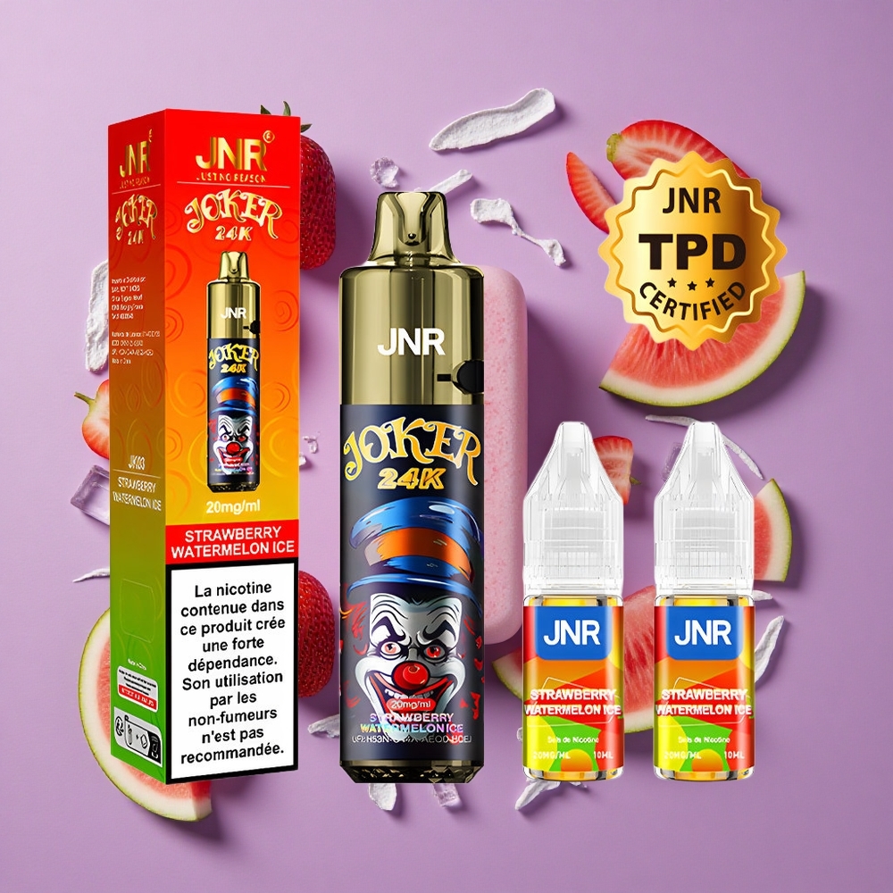 JNR Joker 24000 Puffs Aardbei Watermeloen Ijs 2% Nicotine 800mAh Batterij