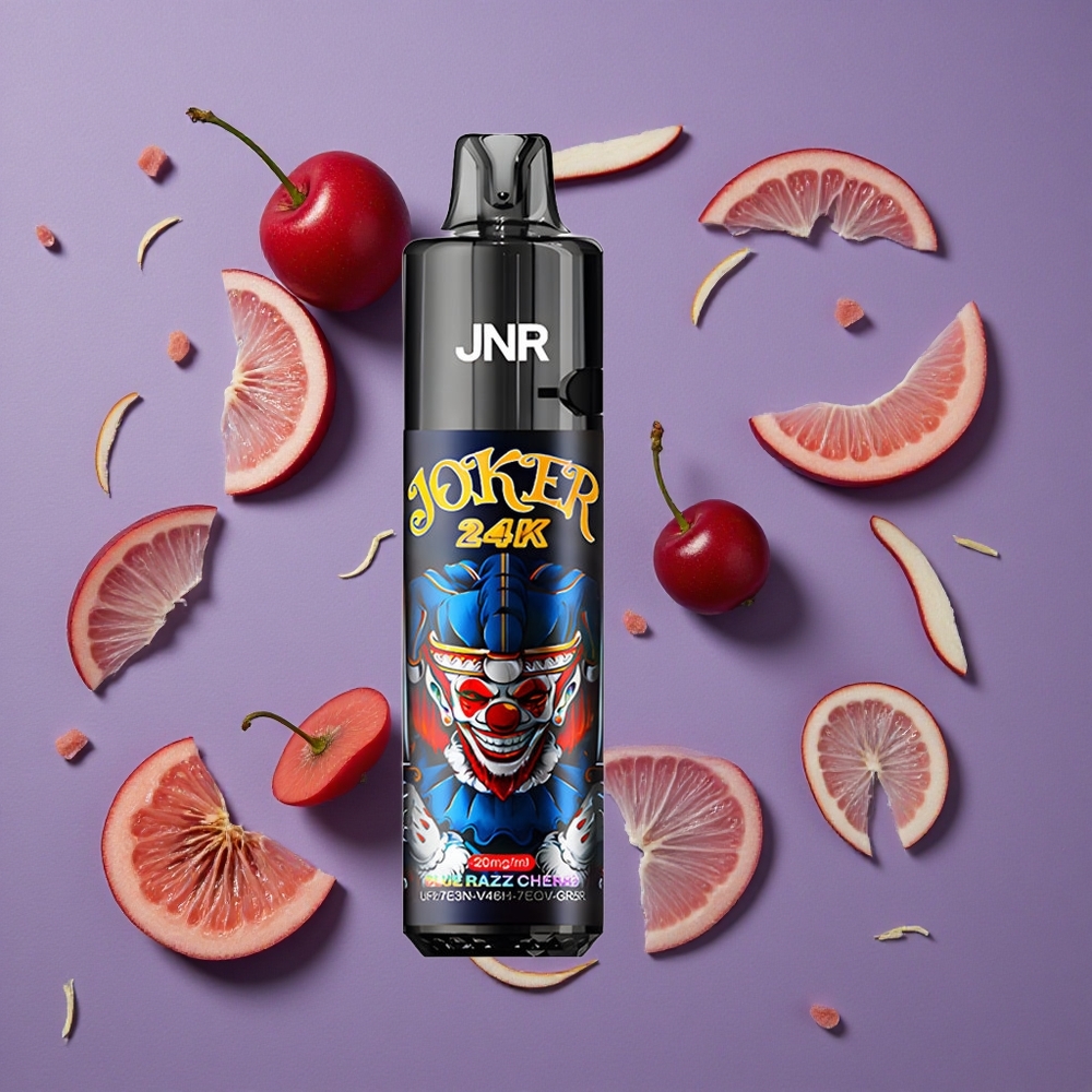 JNR Joker 24000 Puffs Blauwe Framboos Kers 2+10ml Navulbaar