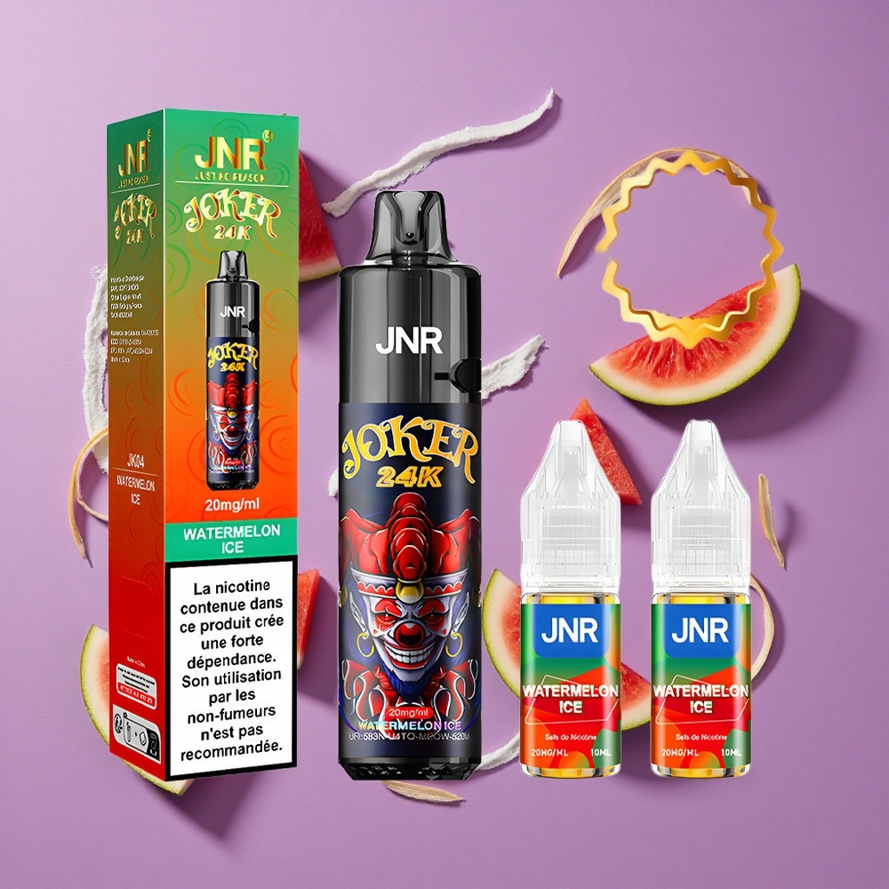 JNR Joker 24000 Puffs Watermeloen IJs 2+10ml Navulbaar