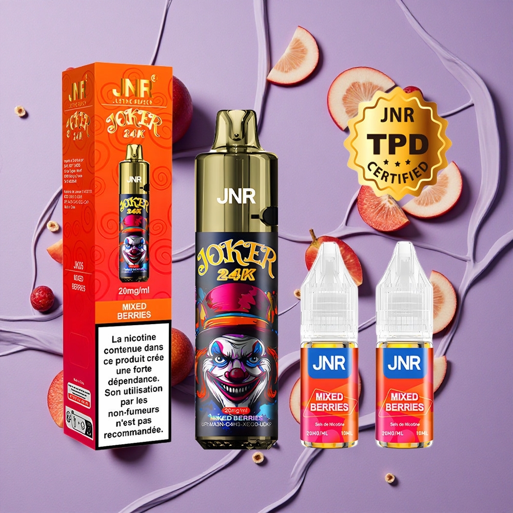 JNR Joker 24K Puffs 800mAh Oplaadbare Vape Mixed Bessen