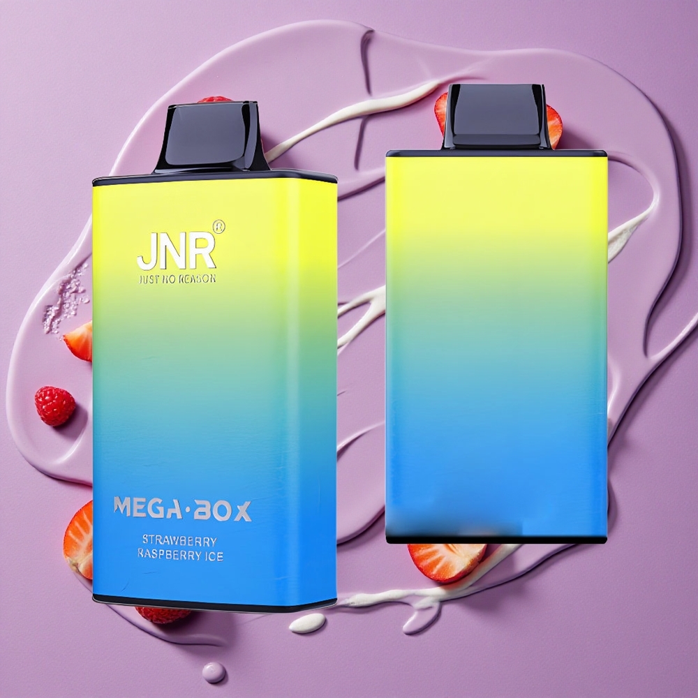 JNR Mega Box 25000 Puffs Aardbei Framboos IJs 30ml Dual Mesh Coil