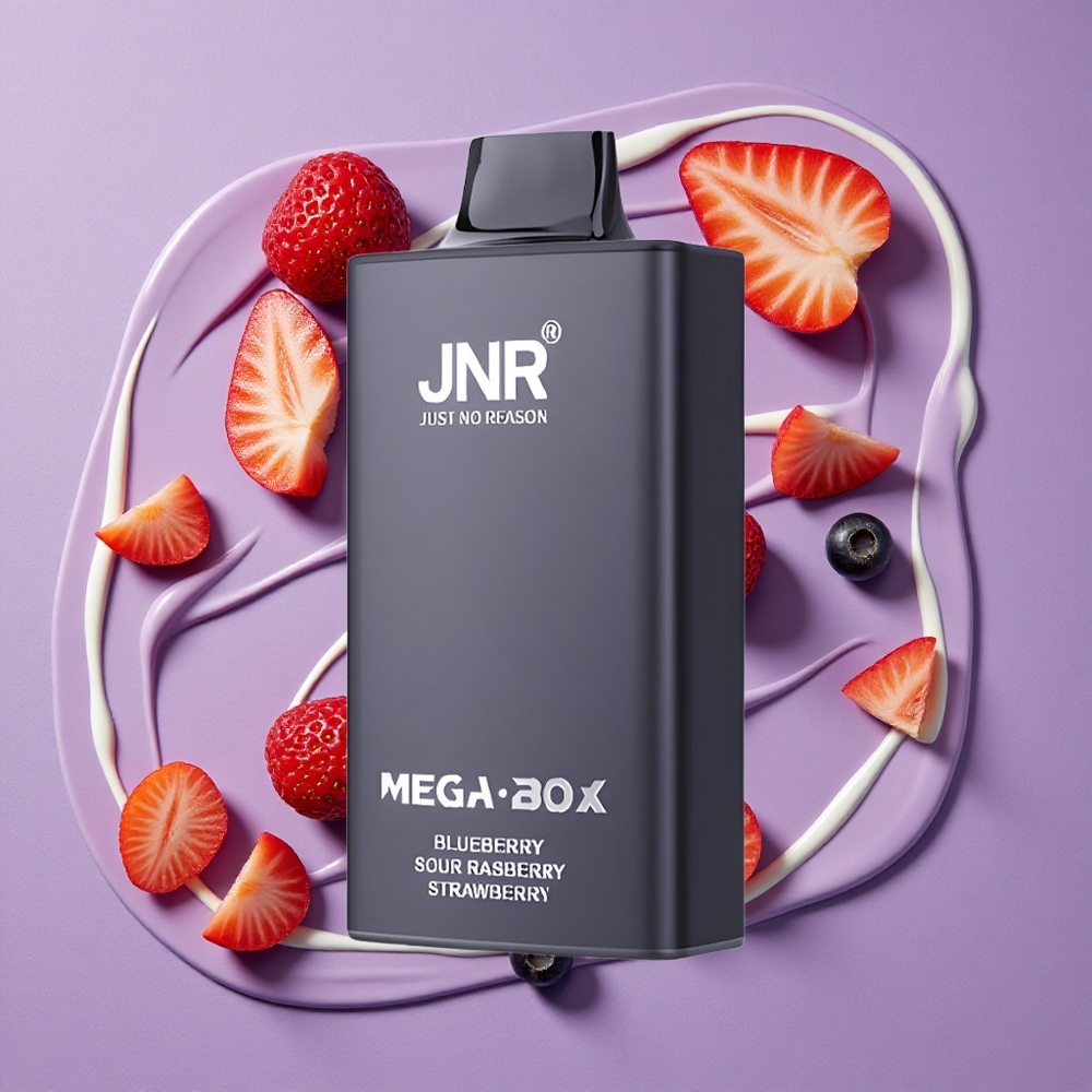 JNR Mega Box 25000 Puffs Bosbes Zure Framboos Aardbei 30ml 850mAh