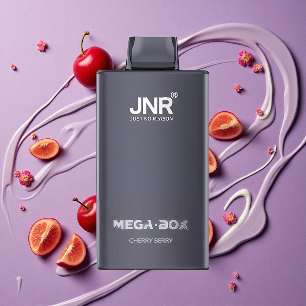 JNR Mega Box 25000 Puffs Kersen Bes Dual Mesh Coil & Dual Core