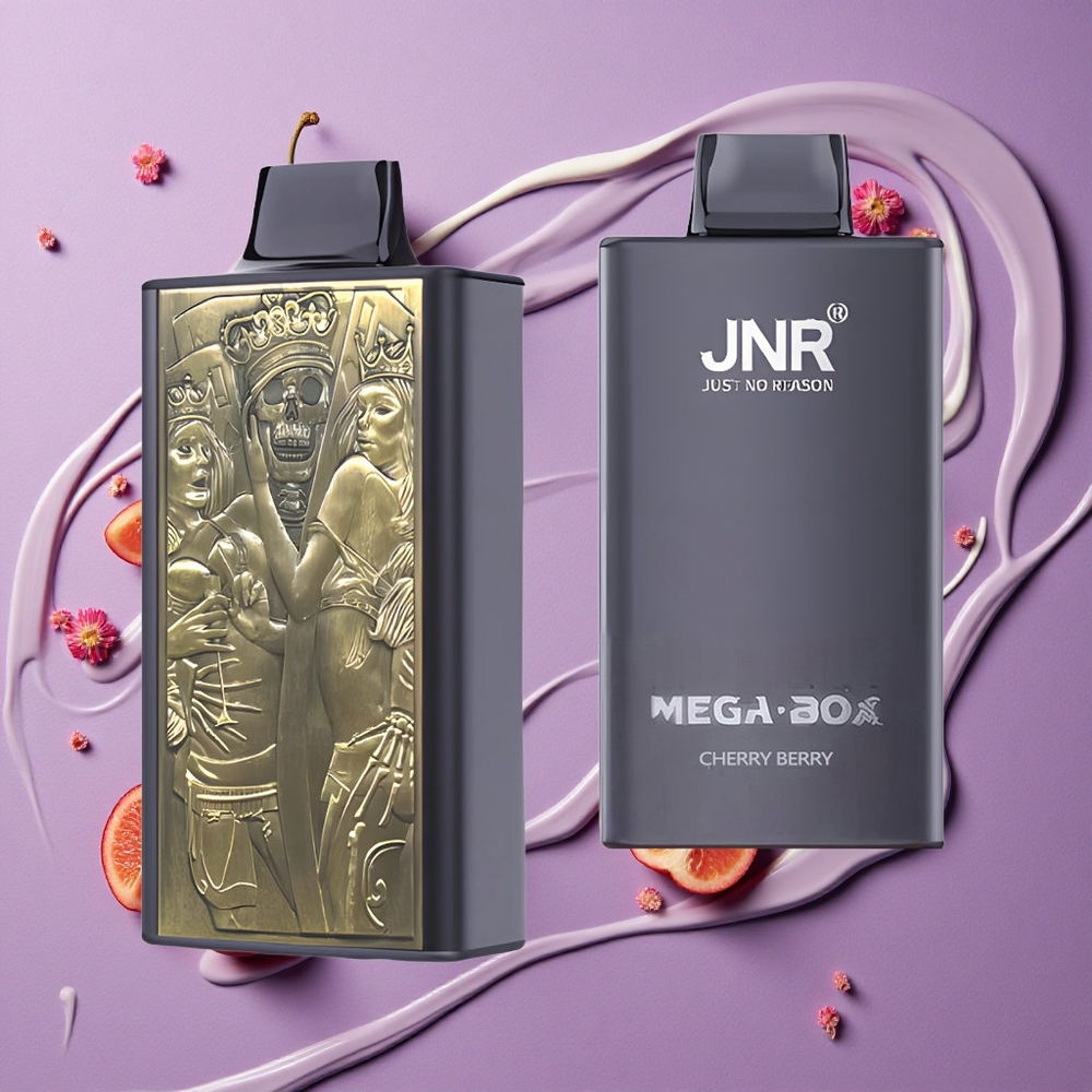 JNR Mega Box 25000 Puffs Kersen Bes Dual Mesh Coil & Dual Core
