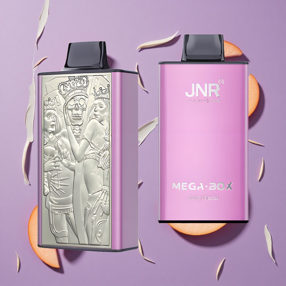 JNR Mega Box 25000 Puffs Sappige Perzik Dual Mesh Coil & Type-C Opladen
