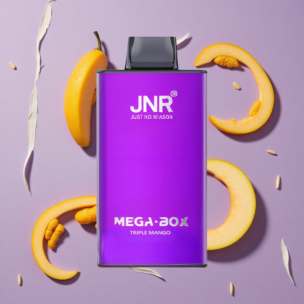 JNR Mega Box 25000 Puffs Triple Mango 30ml Dubbel Mesh Coil