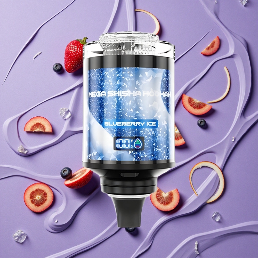 JNR Mega Shisha Hookah 100K Blauwe Bes Ijs 2200mAh 60ml