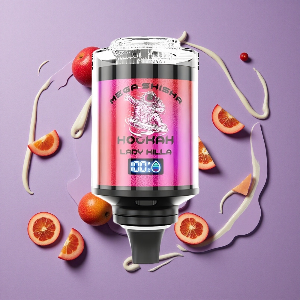 JNR Mega Shisha Hookah 100K Desktop Compatibility Lady Killa 100000 Wolken 60ml Vloeistofcapaciteit