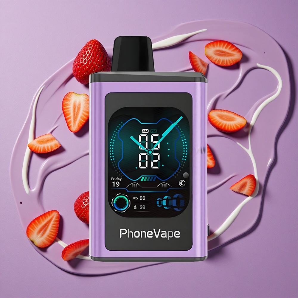 JNR PhoneVape 30000 puffs Aardbei IJs Type-C Oplaadbaar Turbo Modus