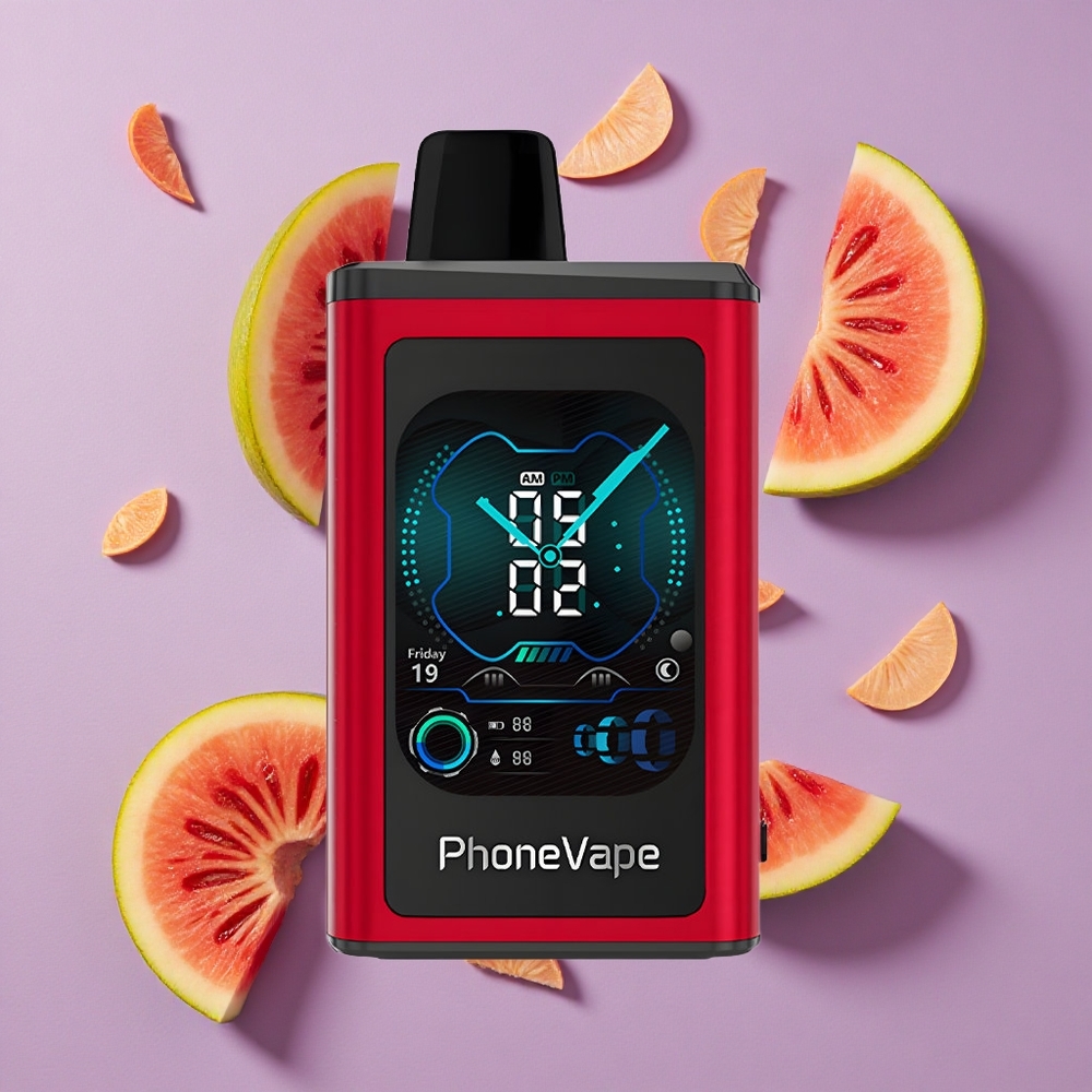 JNR PhoneVape 30000 puffs Perzik Mango Watermeloen Type-C Oplaadbaar App Bediening