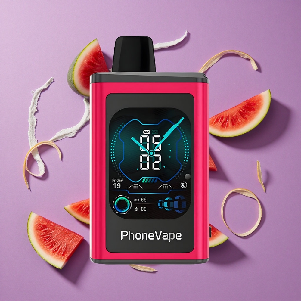 JNR PhoneVape 30000 puffs Watermeloen IJs Type-C Oplaadbaar App Bestuurd
