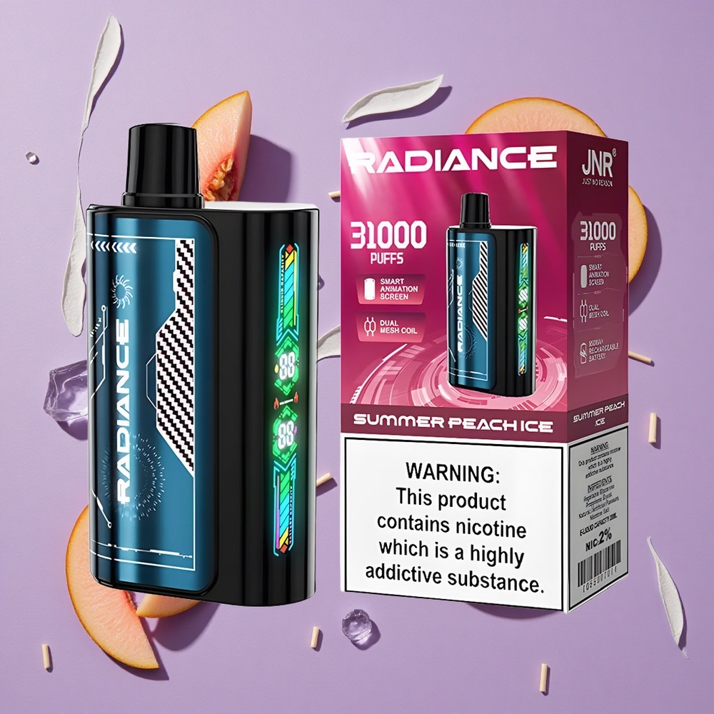 JNR Radiance 31000 Puffs Zomerperzik IJs Dual Mesh Coil Type-C Opladen