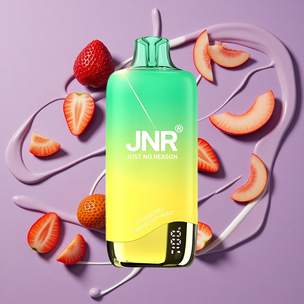 JNR Rainbow 10500 Puffs Aardbei Perzikmunt 18ml 0.8ohm Mesh