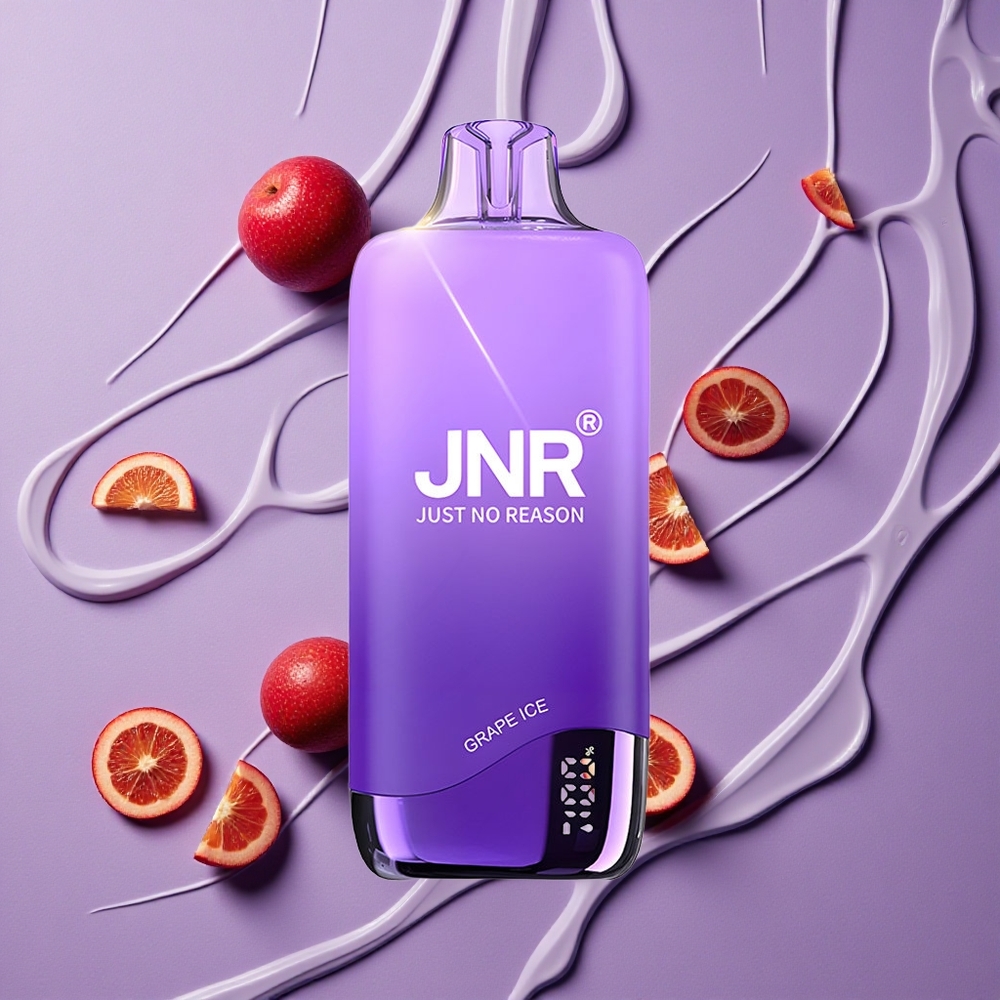JNR Rainbow 10500 Puffs Druif IJs 18ml e-Liquid 600mAh Battery