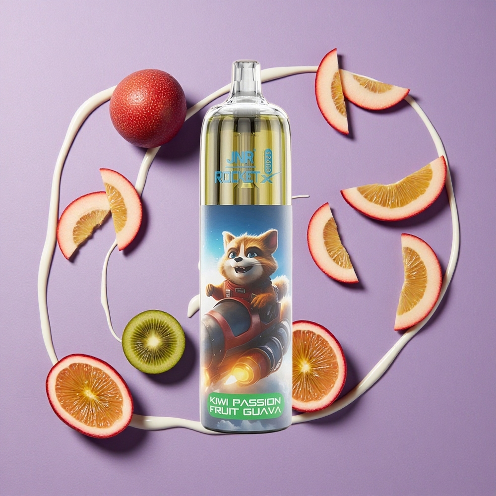 JNR Rocket-X 12400 Puffs Kiwi Passievrucht Guava Aanpasbare Luchtstroom 25ml