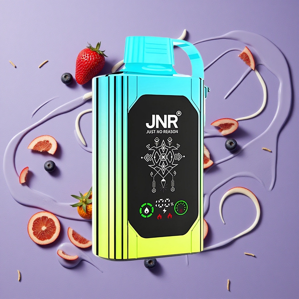 JNR Shisha Hookah Box 20500 Puffs 25ml Blauwe Bes Munt Dual Mesh Coil
