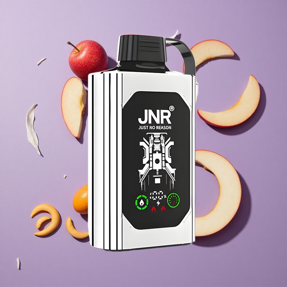 JNR Shisha Hookah Box 20500 Puffs 25ml Dubbel Appel HD Beeldscherm Dual Mesh Coil