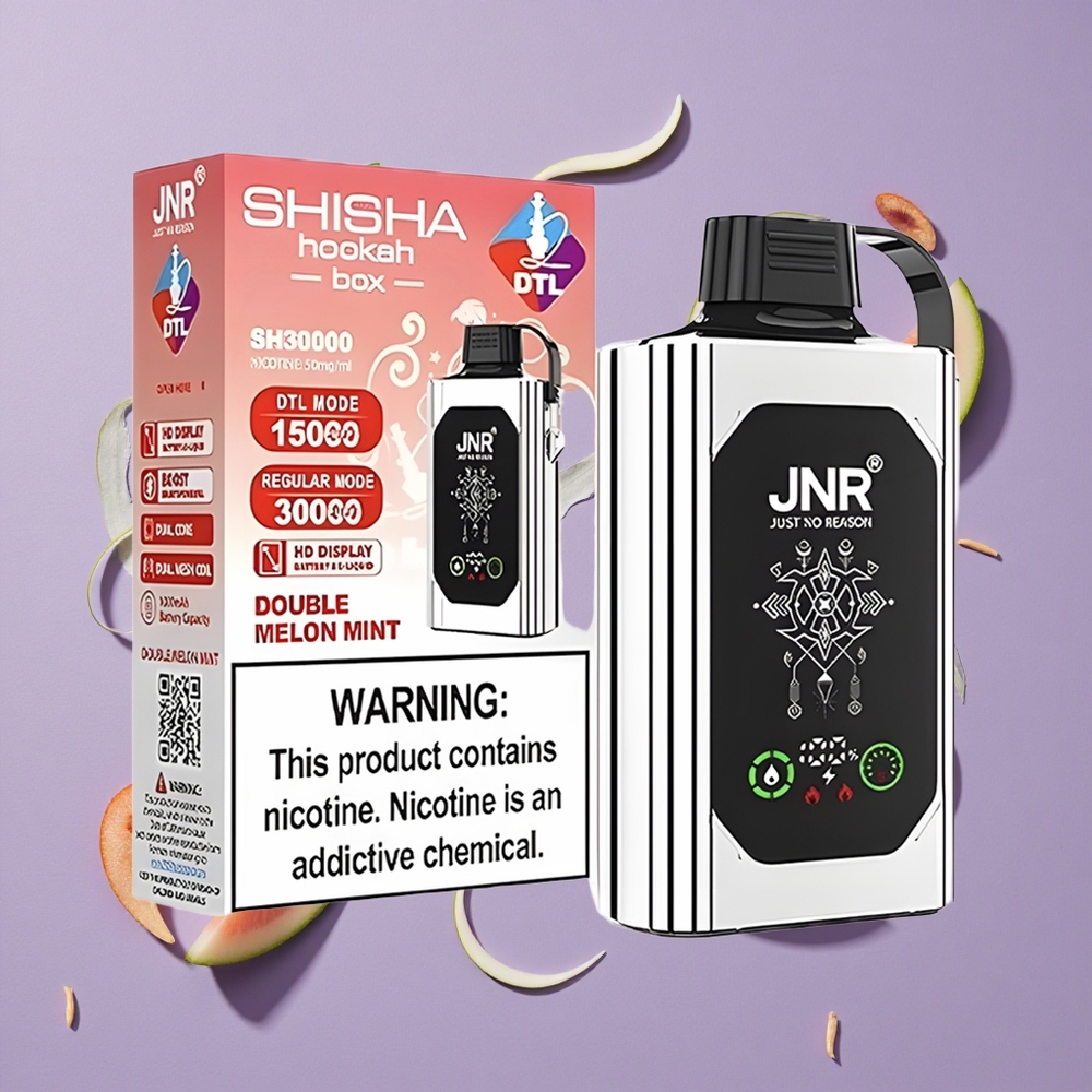 JNR Shisha Hookah Box 20500 Puffs Dubbel Meloen Munt 1000mAh Type-C