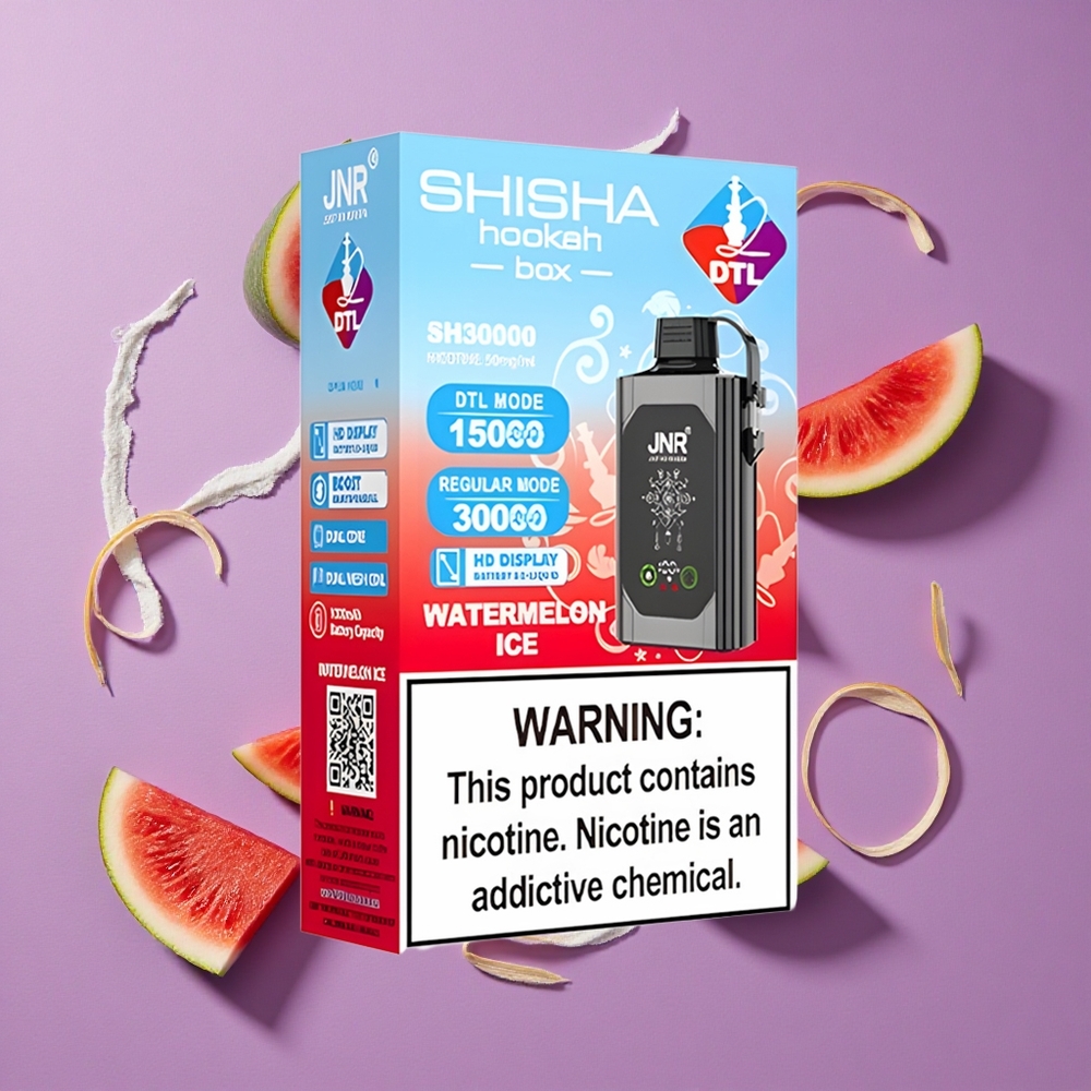 JNR Shisha Hookah Box 20500 Puffs Watermeloen IJs 1000mAh 25ml
