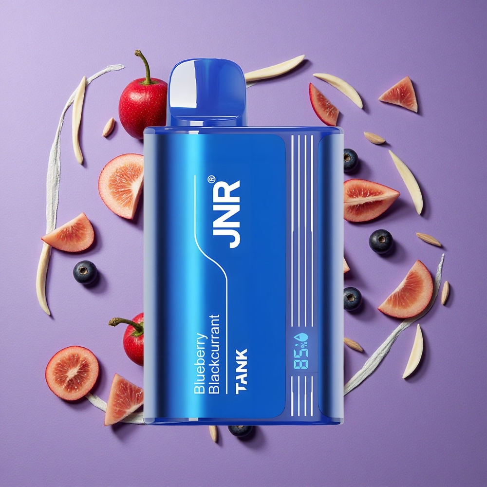 JNR Tank 10000 Puffs Blauwe Bes Zwarte Bes Aanpasbare luchtstroom Digitale Weergave