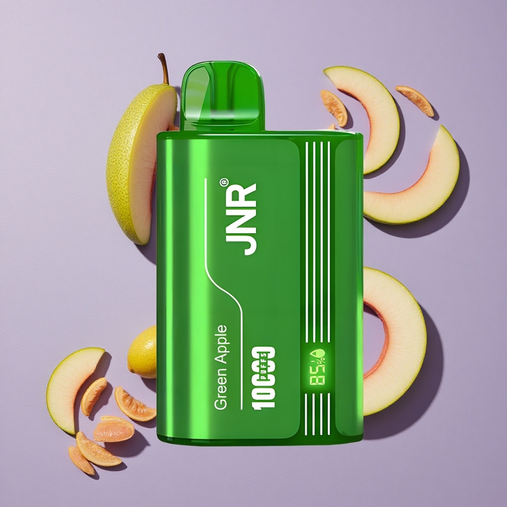 JNR Tank 10000 Puffs Groene Appel Perzik Peer Met Aanpasbare Luchtstroom En Digitaal Display