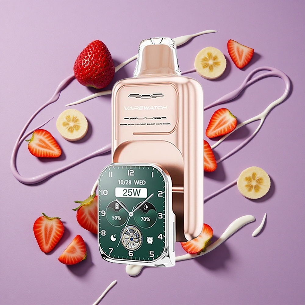 JNR Vape Watch 30000 Puffs Aardbei Banaan 1000mAh 19mL