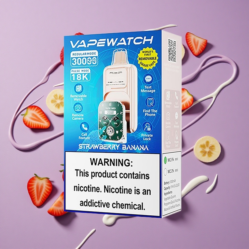 JNR Vape Watch 30000 Puffs Aardbei Banaan 1000mAh 19mL